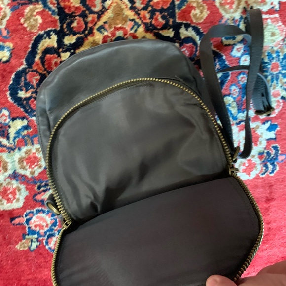 Faux leather multi compartment crossbody bag. Never used. - Picture 5 of 5